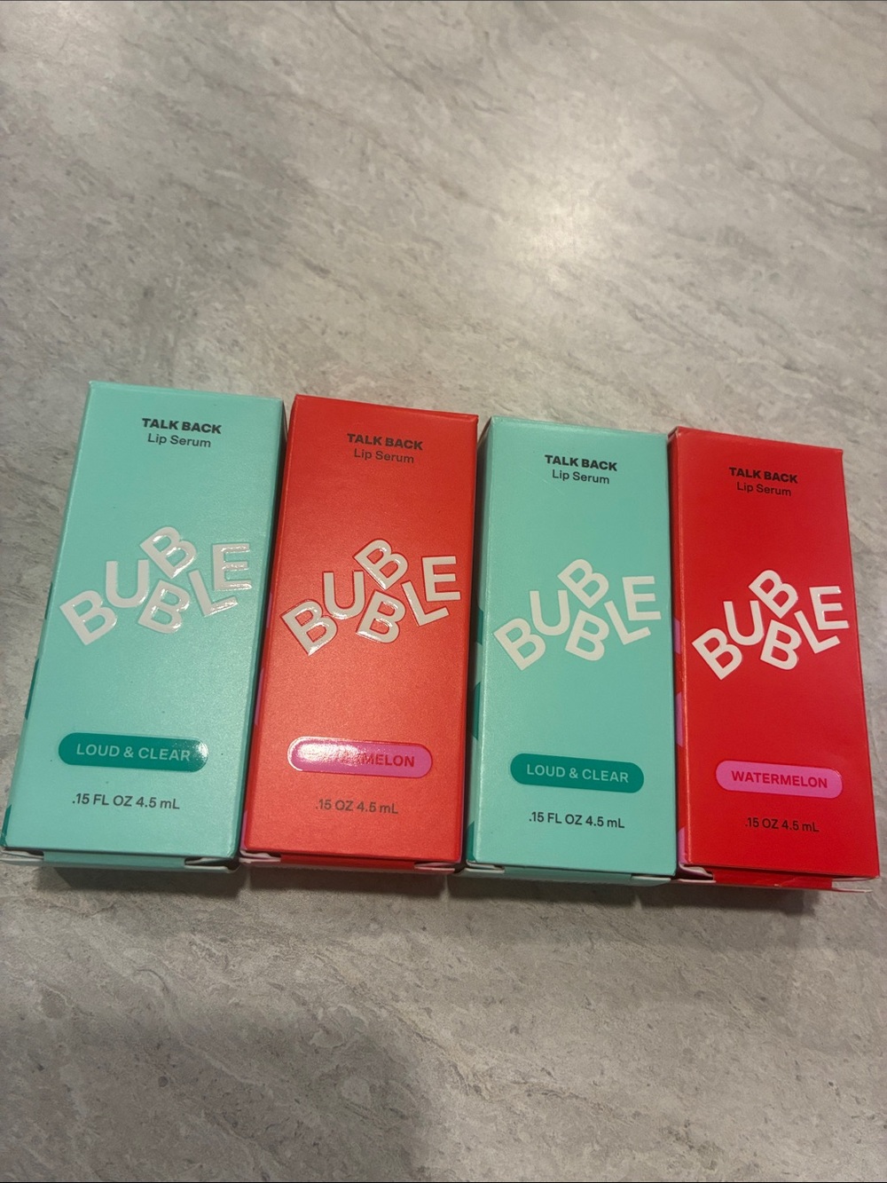 Bubble Talk Back Lip Serum — Loud & Clear (Mint) & Watermelon (Red)